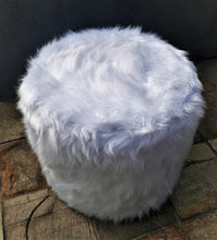 Load image into Gallery viewer, Seed Slipcover Fur Ottoman