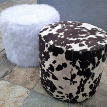 Load image into Gallery viewer, Seed Slipcover Fur Ottoman